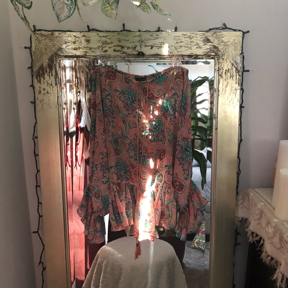 NWOT VICTORIAS SECRET BOHO OFF-SHOULDER S BLOUSE